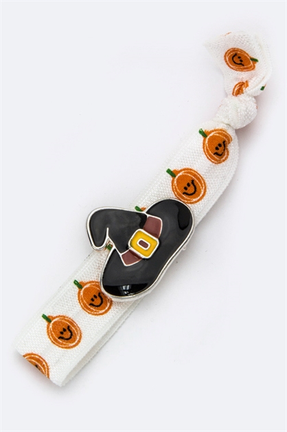 LA JEWELRY PLAZA, Enamel Witch Hat Hair Tie, 51-JB5072/MR094