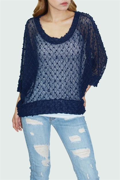 CASA LEE, SOLID KNIT TOP, T-3740-MY2