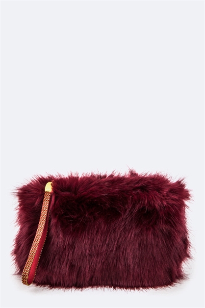LA JEWELRY PLAZA, Fur Convertible Pouch, 32-ABG1001-MD017