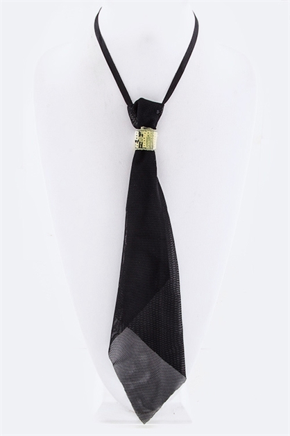 LA JEWELRY PLAZA, Tie Fashion String Necklace, 98-TIE/MS014-BJ117