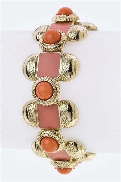 LA JEWELRY PLAZA, Boho Colored Stretch Bracelet, 76-NB1039/AD076