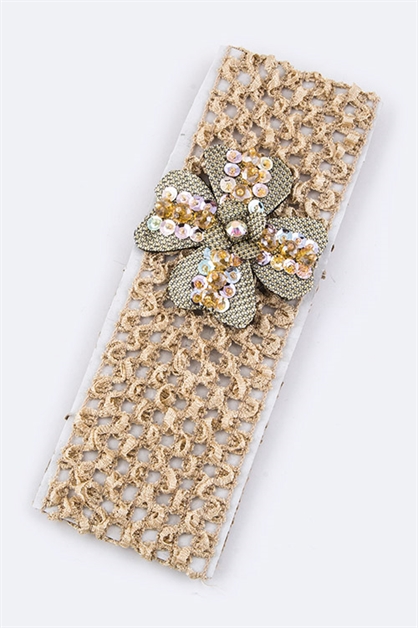 LA JEWELRY PLAZA, Flower Kids Strertch Headband, 98-KIDMF075/MW008