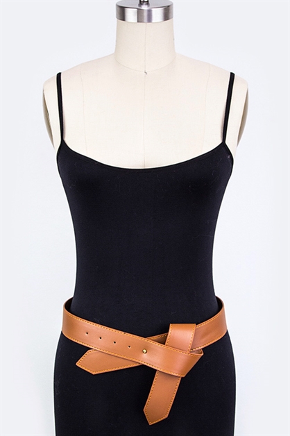 LA JEWELRY PLAZA, Iconic Metal Bow Stretch Belt, 128-EMB4918-BF076