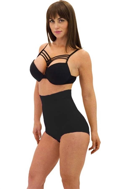 DONNA DI CAPRI, Lycra High Waisted Brief Short, DDC-8119-S