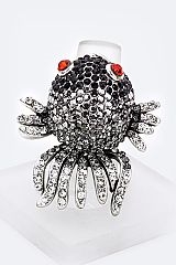 LA JEWELRY PLAZA, Crystal Fish Stretch Ring, 99-MLR1038/AY046-AY046