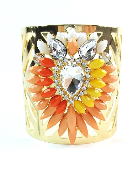 BEAUTYSIS, Peach Cuff Bracelet, JB025PH
