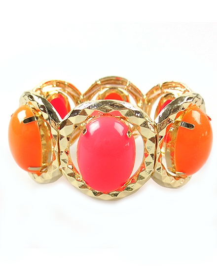 BEAUTYSIS, Fuchsia and Purple Bracelet, JB026CO