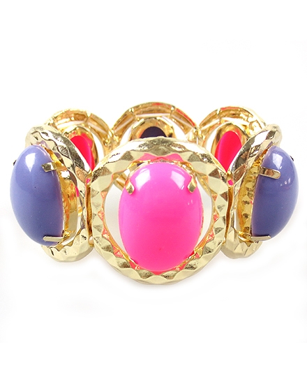 BEAUTYSIS, Fuchsia and Purple Bracelet, JB026VI