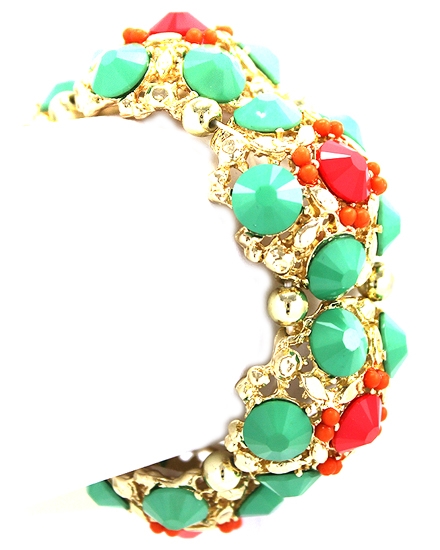BEAUTYSIS, Cream Color Stretch Bracelet, JB029TC