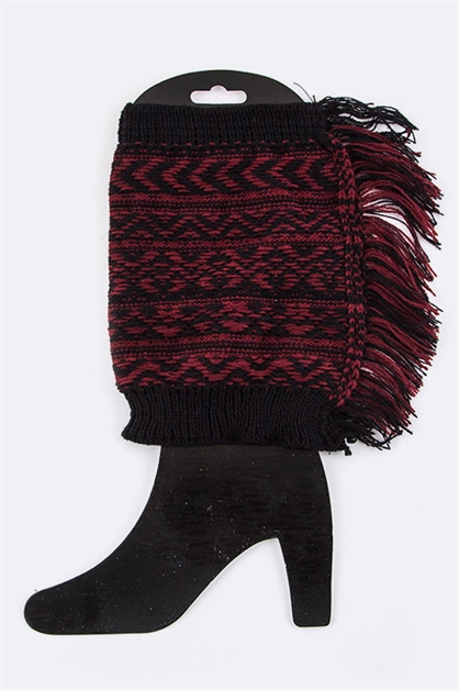 LA JEWELRY PLAZA, Chevron Knit Boot Toppers, 128-D-L5531/MN003