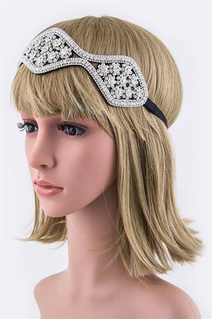 LA JEWELRY PLAZA, Flowers Stretch Headband, 27-HS251X046/MR061