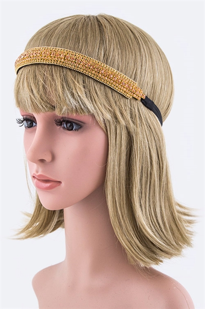 LA JEWELRY PLAZA, Crystal Fashion Headband, 99-HS251X004DD-BJ164