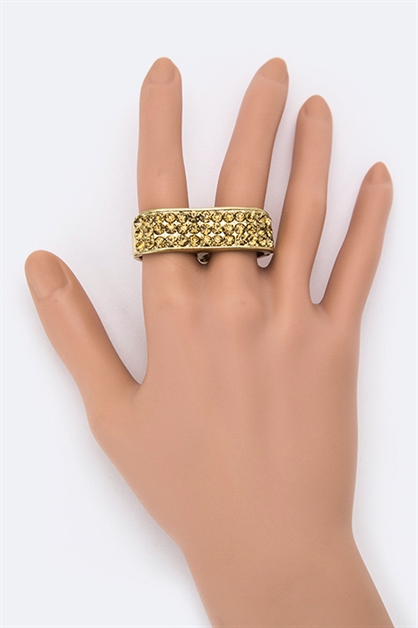 LA JEWELRY PLAZA, Double Finger Stretch Ring, 94-VRO02572/AY038