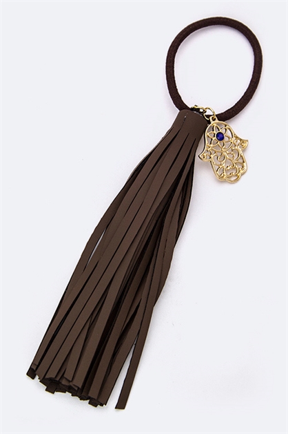 LA JEWELRY PLAZA, Hamsa  Tassel Ponytail, 51-JHA0074