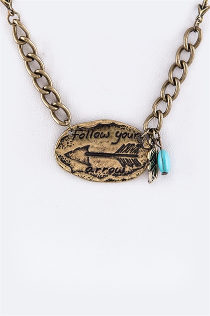 LA JEWELRY PLAZA, FOLLOW YOUR ARROW Necklace, 59-JS6890/AK494