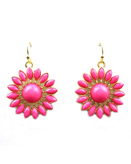 BEAUTYSIS, Cream Flower Earring, JE051FS