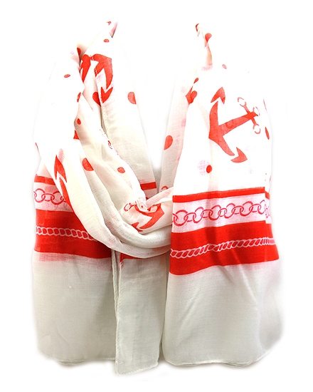 BEAUTYSIS, Anchor Oblong Scarf, PSY4129CO
