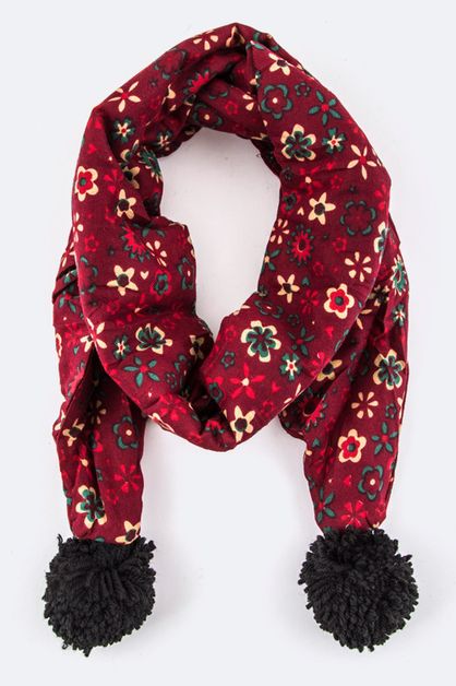 LA JEWELRY PLAZA, Kids Size Flower Pattern Pom Pom , 128-EMC6422/MF-L