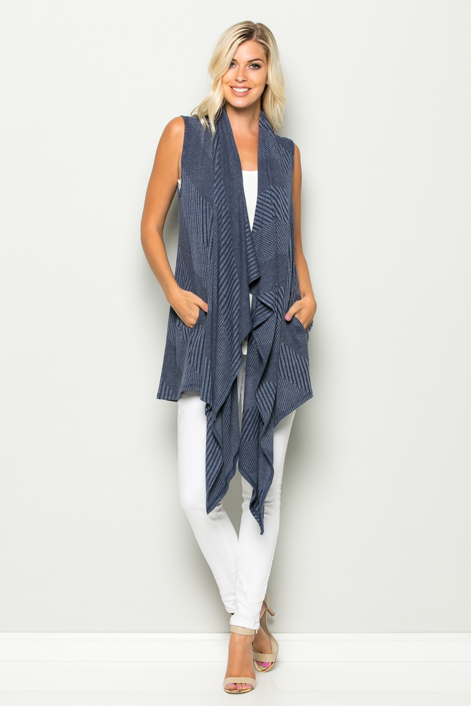 annabelle wholesale drapey vest cardigan orangeshine annabelle wholesale drapey vest cardigan orangeshine