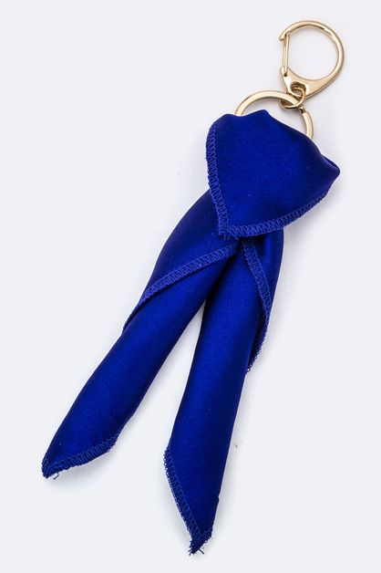 LA JEWELRY PLAZA, Silk Handkerchief and Bag Charm, 128-EMK8117-MF-E-N