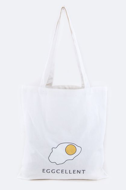LA JEWELRY PLAZA, EGGCELLENT Fashion Canvas Tote, 128-EMB8901-MC019