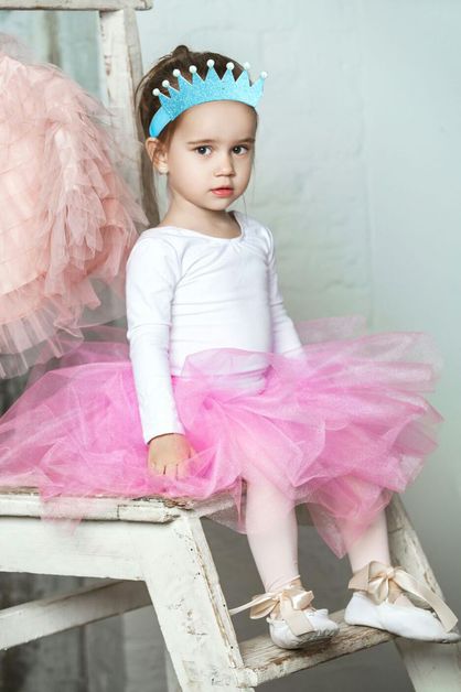 LA JEWELRY PLAZA, Kids Pearl Crown Stretch Headband, 128-EMC6389-MQ023