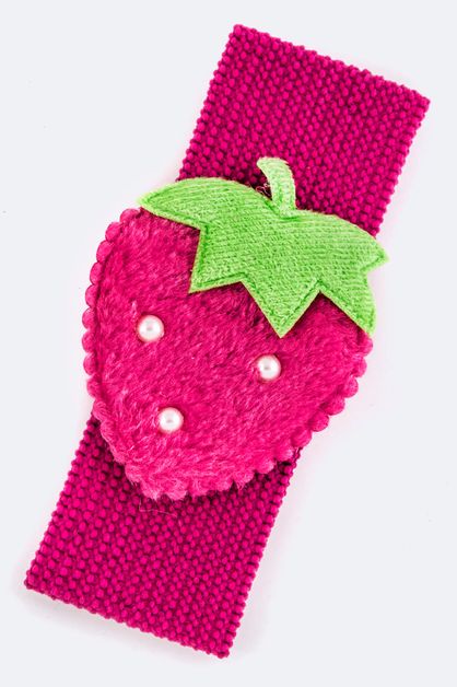 LA JEWELRY PLAZA, Kids Strawberry Stretch Headband, 61-GYH4435-MQ020