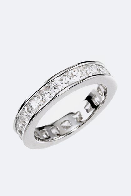 LA JEWELRY PLAZA, All Around CZ Ring, 99-CW1584-NW-1