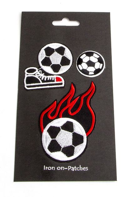 LA JEWELRY PLAZA, Soccer Ball Mix Patches Set, 61-JP047-BG204