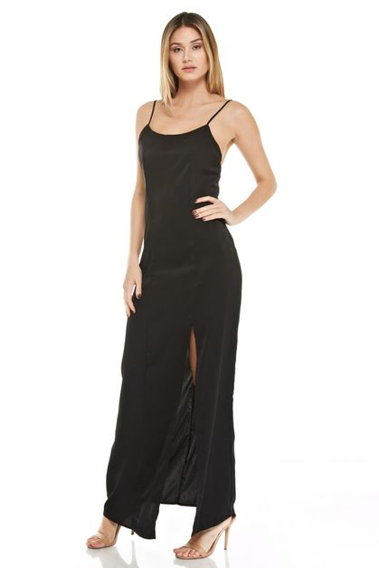 ROKOKO, Solid maxi dress, R65659-BLACK