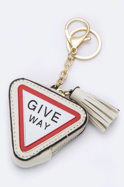 LA JEWELRY PLAZA, GIVE WAY Coin Purse Key Charm, 55-190373-BI003