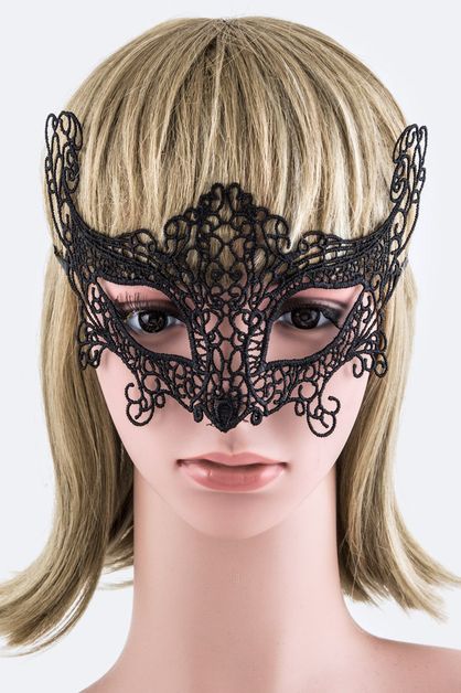 LA JEWELRY PLAZA, Tie Lace Fashion Mask, 105-MK4850-MQ025
