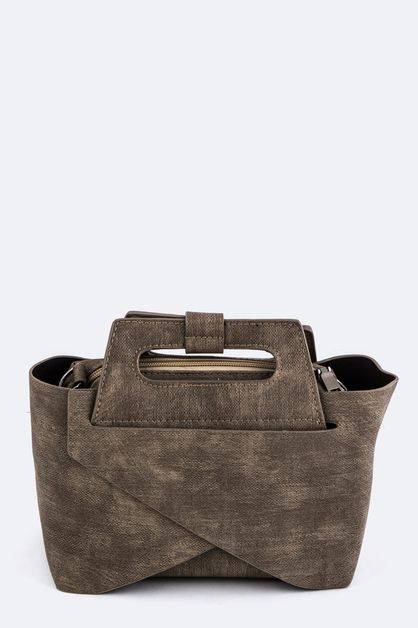 LA JEWELRY PLAZA, Folding Design Bag with Inner Pouch, 109-BH620-S-MG102