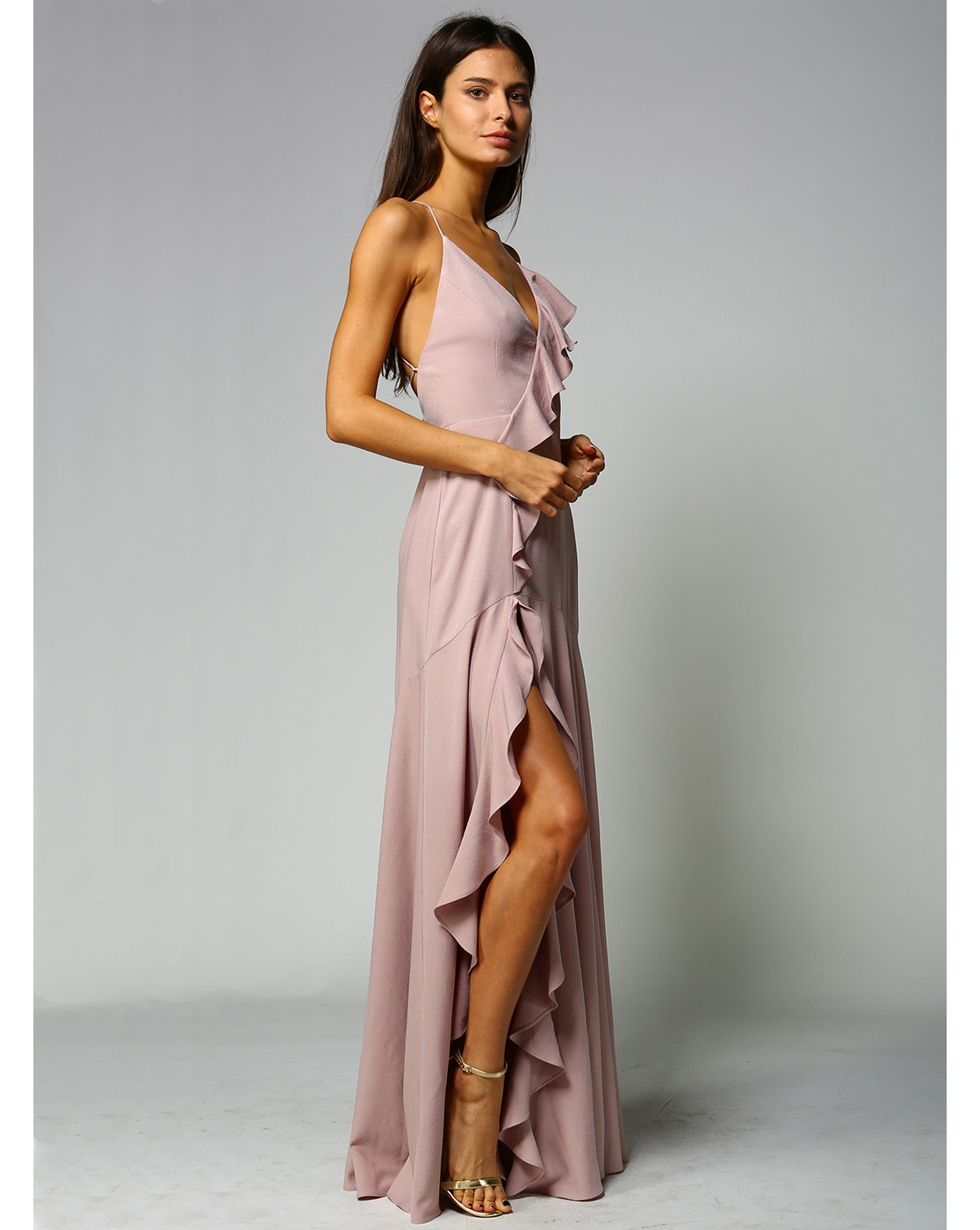 Long Ruffle Dress