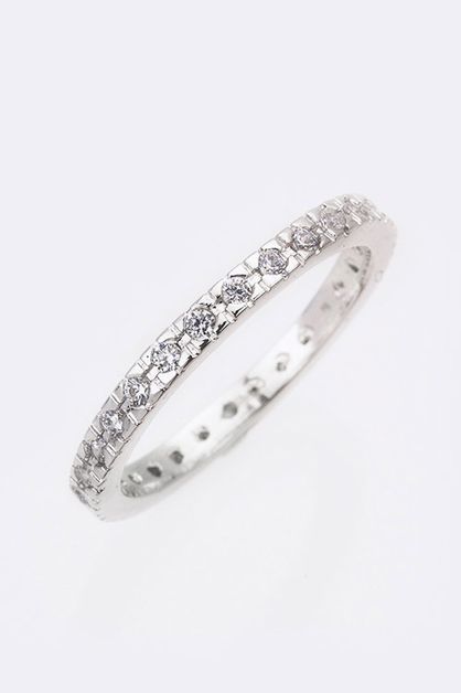 ARTINI ACCESSORIES, Single Row CZ Wedding Band, 98-CW1797