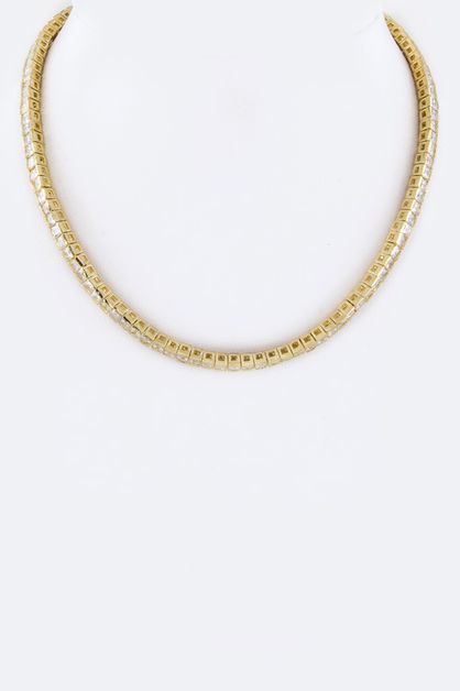 LA JEWELRY PLAZA, CZ Tennis Necklace, 98-NUMBER-NW-10