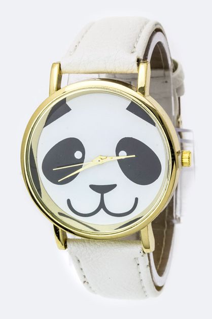 LA JEWELRY PLAZA, Panda Print Fashion Watch, 04-3434S/BD032
