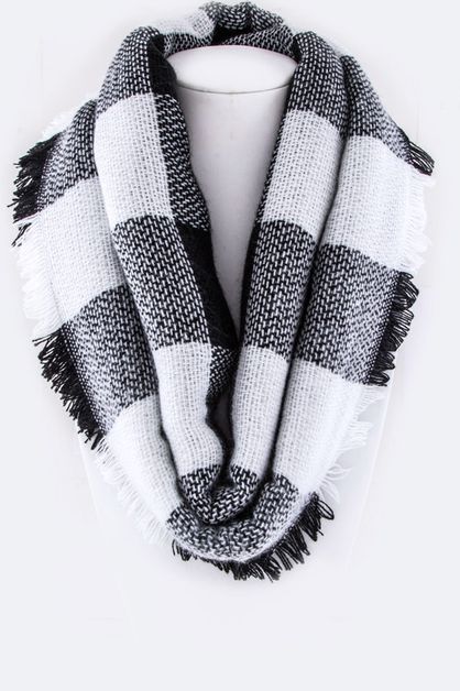 ARTINI ACCESSORIES, Mad For Plaid Infinity Scarf, 99-SC253X121-ME014