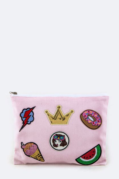 ARTINI ACCESSORIES, Mix Patch Pouch, 128-EMB8839-MAKE