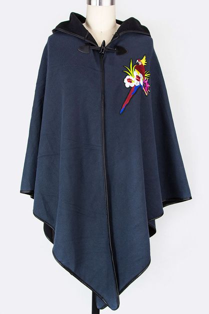 LA JEWELRY PLAZA, Embroidered Pirate Fleeced Cape, 103-M136-MA010