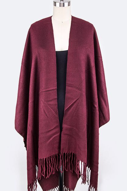ARTINI ACCESSORIES, Fringe Kimono Shawl, 82-GS591-SDD-MD028