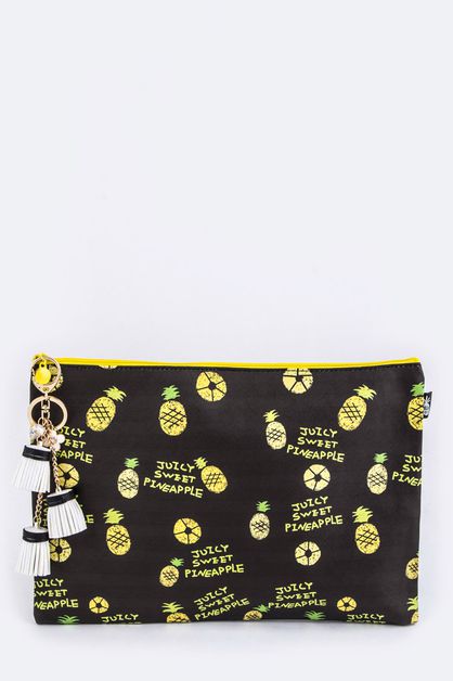 ARTINI ACCESSORIES, Pineapple Pattern Tassel Pouch, 128-EMB1013-ML-D
