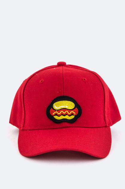 ARTINI ACCESSORIES, Hotdog Patch Fashion Cap, 128-EMH1020-MU26