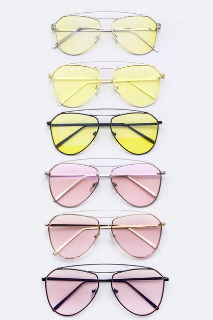 ARTINI ACCESSORIES, Color Tinted Iconic Sunglasses, 113-KN20181-ST-9