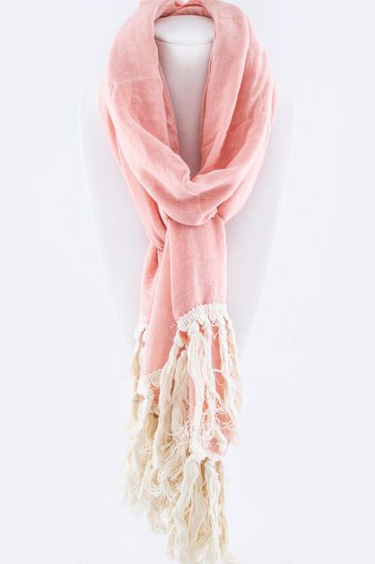 ARTINI ACCESSORIES, Cotton Fringe Large Viscose Scarf, 101-OS1134-MA006
