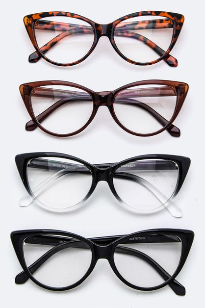 ARTINI ACCESSORIES, Cat Eye Optical Glasses, 108-80475-CLR