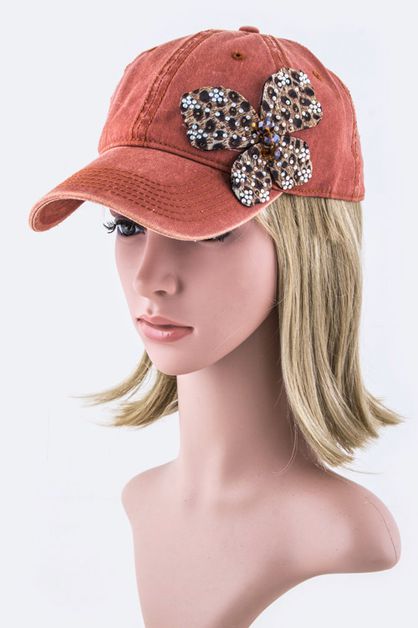 LA JEWELRY PLAZA, Crystal Butterfly Fashion Cap, 128-35019MF016-MB008