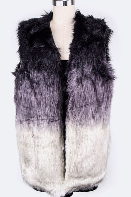 ARTINI ACCESSORIES, Mix Tone Fur Vest, 103-M05