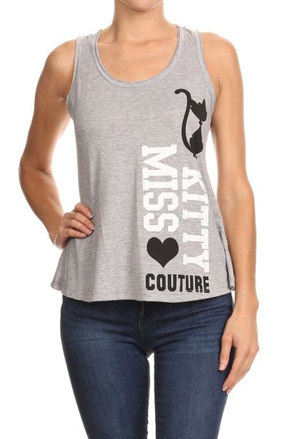 BAGEL, MISS KITTY COUTURE TANK TOP, MKCP-1006