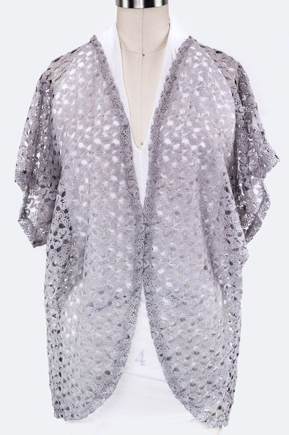 ARTINI ACCESSORIES, Colored Laced Kimono Cardigan, 99-PN231X017-MD001